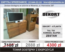 DEKORT - ZESTAW ATLANTA , DĄB PALONY